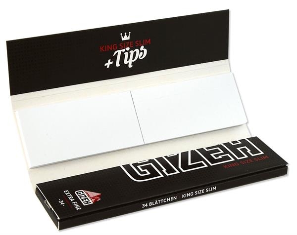 Gizeh Extra Fine (Black) King Size Slim Papier + Tips
